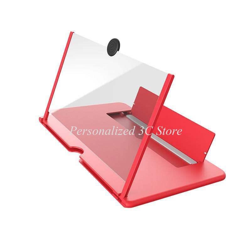 12/10 Inches 3D Screen Amplifier Mobile Phone Screen Video Magnifier for Smartphone Enlarged Screen Phone Stand Bracket