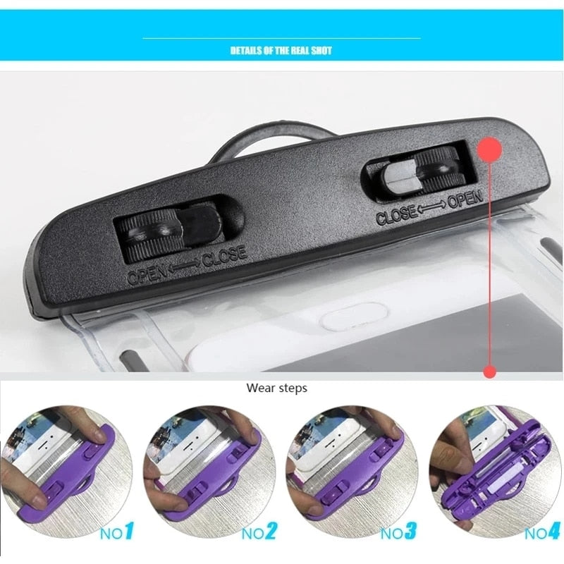 IP68 Universal Waterproof Phone Case Water Proof Bag Swim Cover For iPhone 13 12 11 Pro Max X XS Samsung S22 Ultra Xiaomi Huawei - Jeglowstore