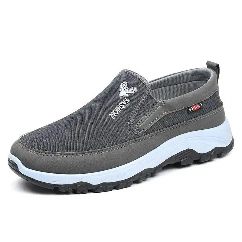 Tennis Men Shoes Breathable Soft Bottom Non -Slip Casual Shoes Comfortable Slip-On Walking Male Vulcanized Shoes Solid Zapatos