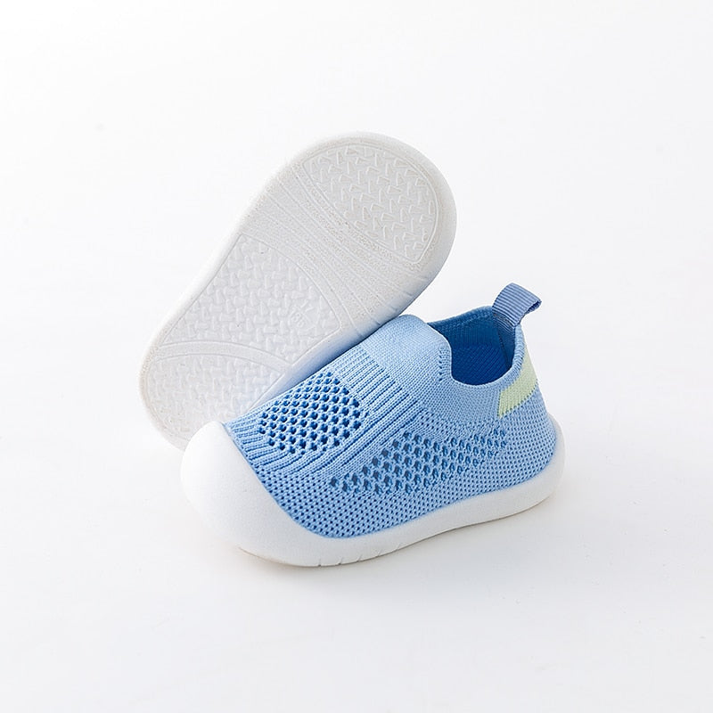 Spring Popular New Baby Shoes Mesh Knit Breathable Kid Girls Boys 0-3T Summer Slip-On Casual Sneakers Toddler Non-Skid Prewalker - Jeglowstore