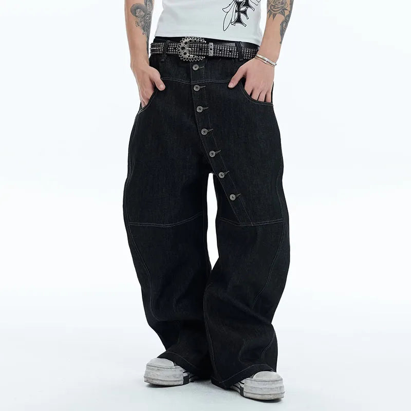Men’s Hip Hop Wide Jeans - Jeglowstore