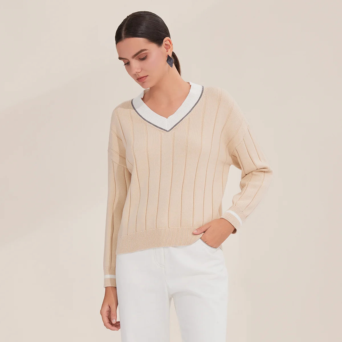 Women’s Long Sleeve Knit T shirt