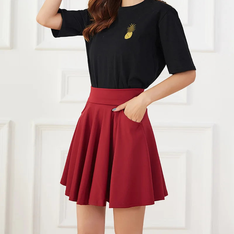 Pleated Skater Skort - Jeglowstore