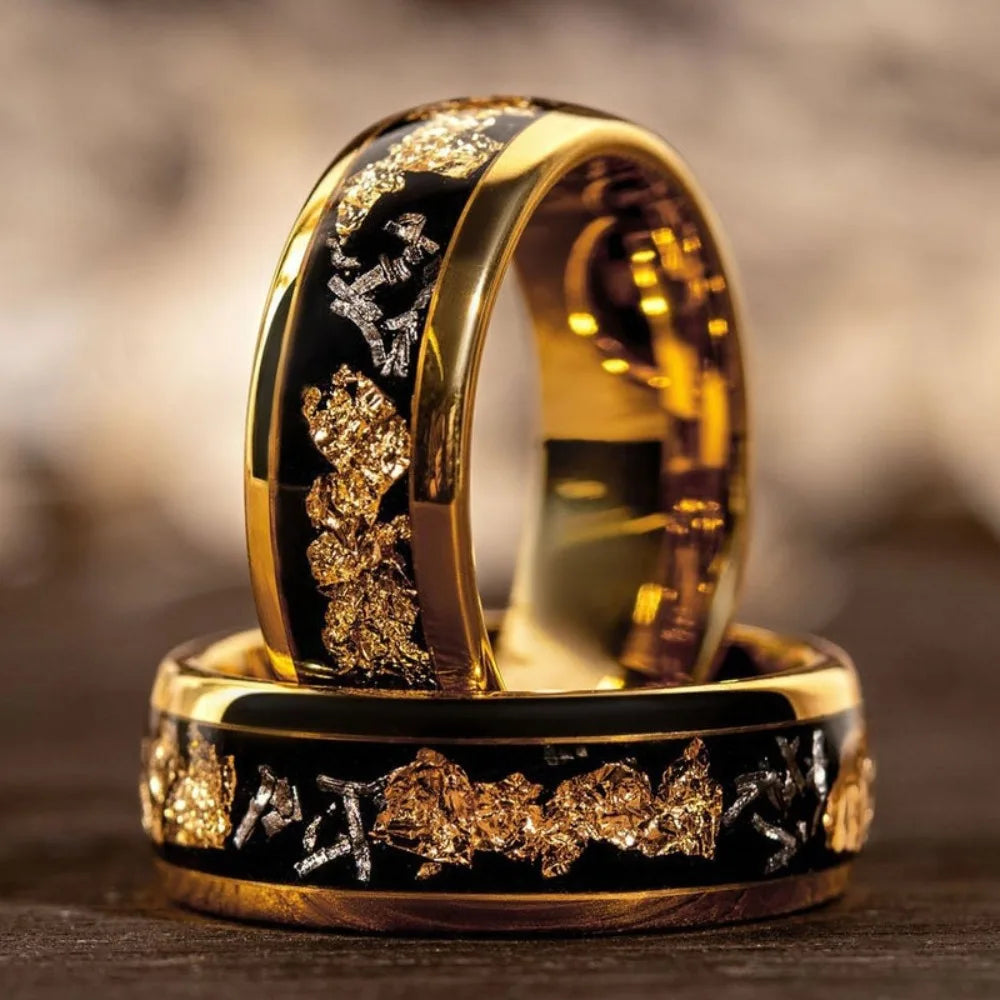 Gold Stainless Steel Men’s Ring - Jeglowstore