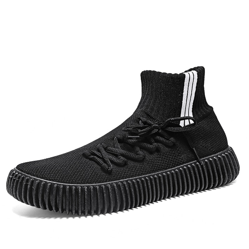 Fujeak Fashion Men Sneakers Mesh Breathable Casual Shoes Mens Outdoor Sport Shoes Lightweight Vulcanize Shoes Walking Sock Boots