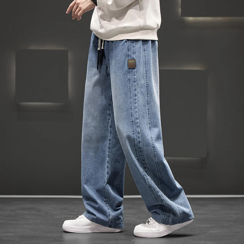Men’s Plus Size Wide Jeans - Jeglowstore