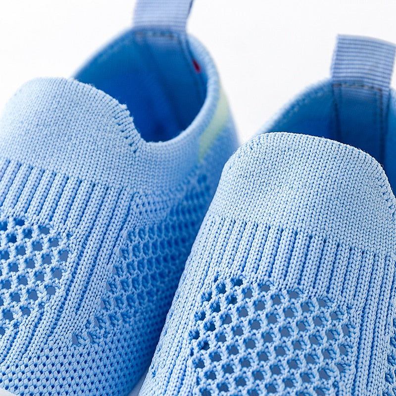Spring Popular New Baby Shoes Mesh Knit Breathable Kid Girls Boys 0-3T Summer Slip-On Casual Sneakers Toddler Non-Skid Prewalker - Jeglowstore