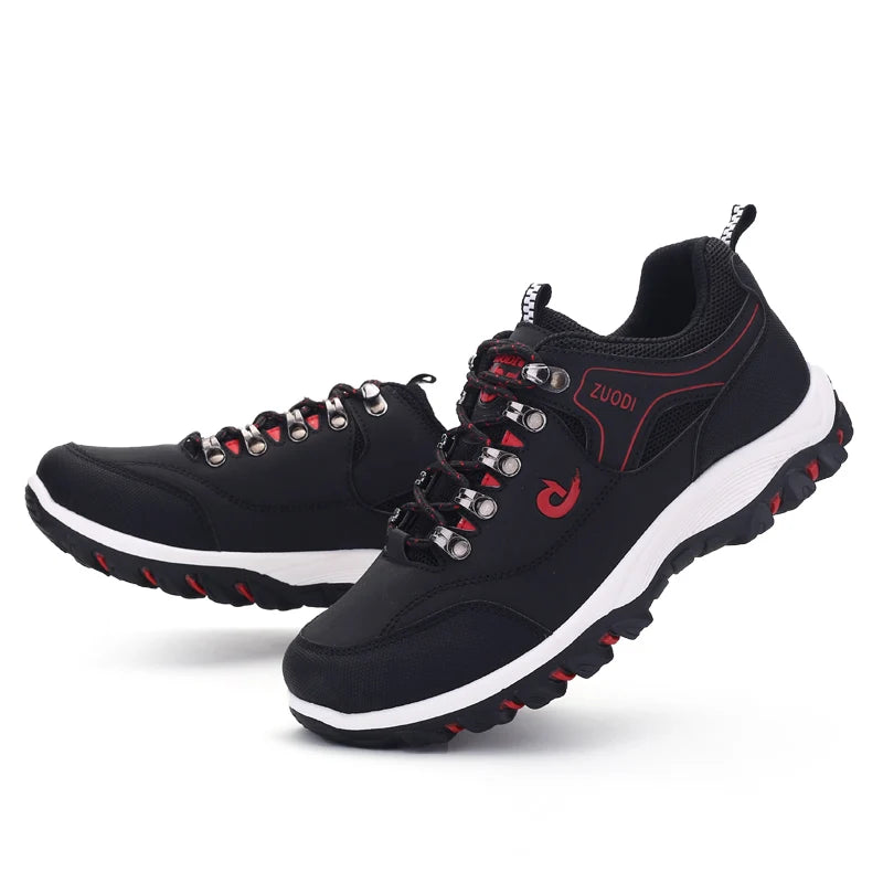 Men’s Lightweight Leather Casual Sneakers - Jeglowstore