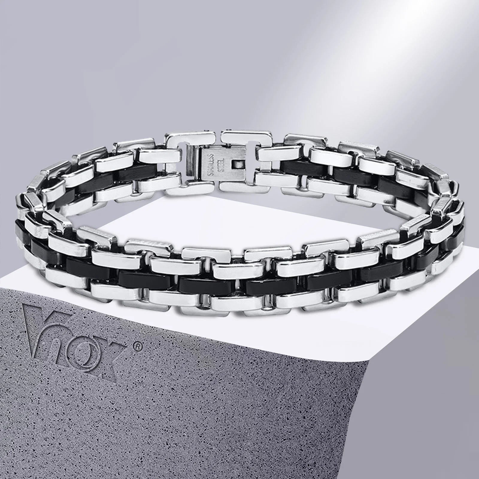 Men’s Stainless Steel Chain Bracelet - Jeglowstore