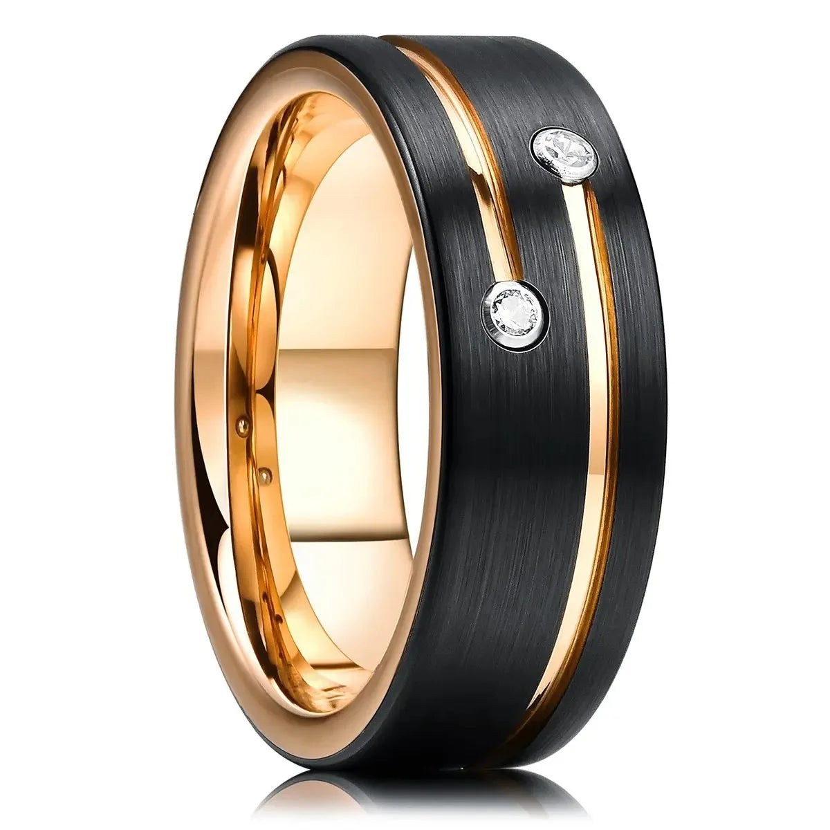 Purple Titanium Steel Promise Ring - Jeglowstore