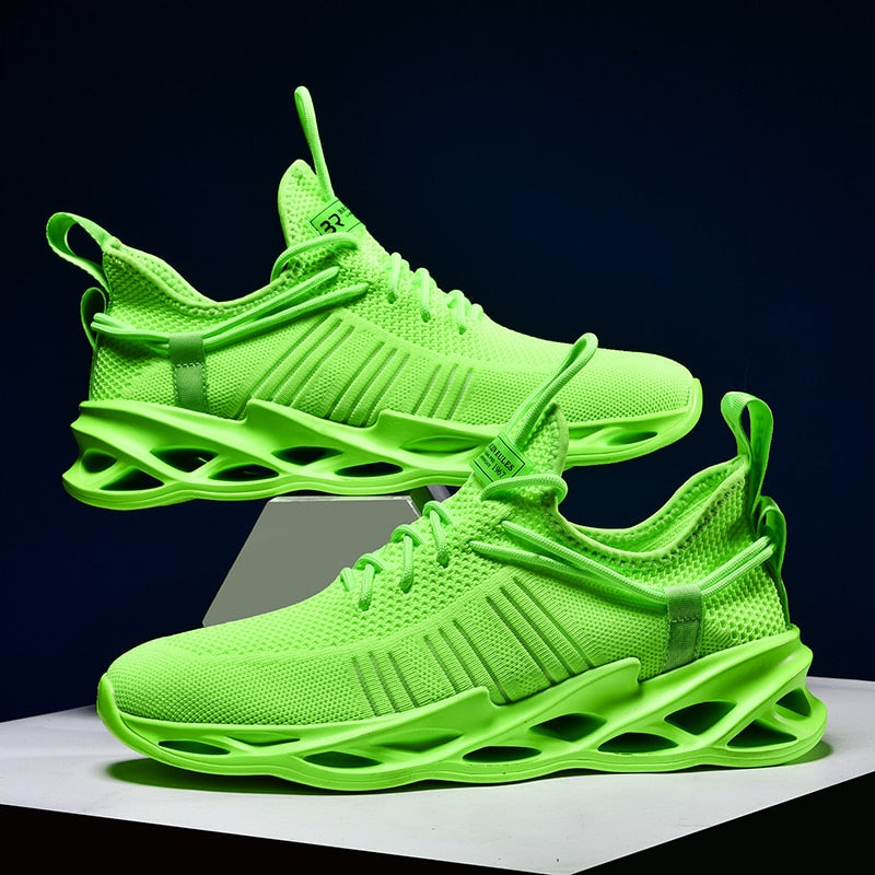 Sneakers Men Mesh Breathable Running Sport Shoes Unisex Light Soft Thick Sole Hole Couple Shoes Athletic Sneakers Women Shoes