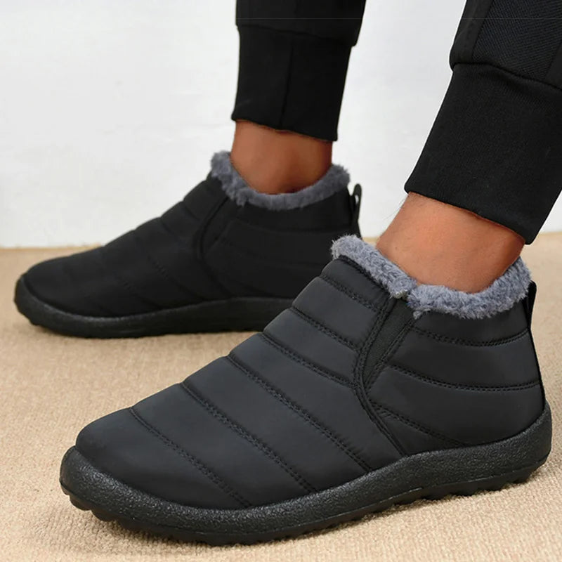 Men’s Slip-On Warm Snow Boots - Jeglowstore