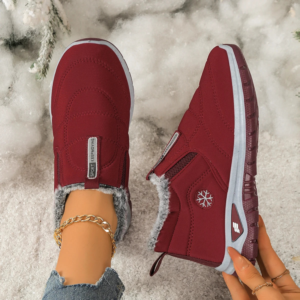 Women’s 2025 Warm Fleece Snow Boots