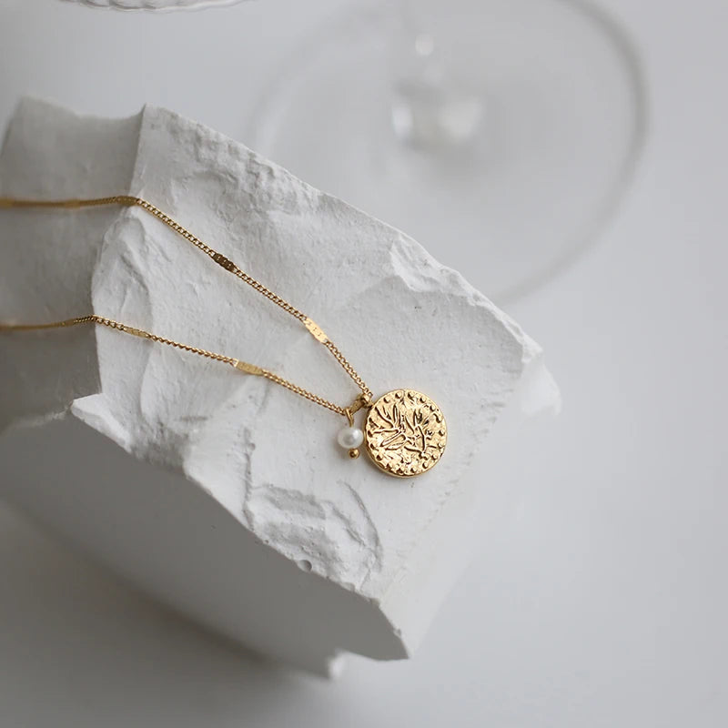 Handmade Freshwater Pearl Gold Necklace - Jeglowstore