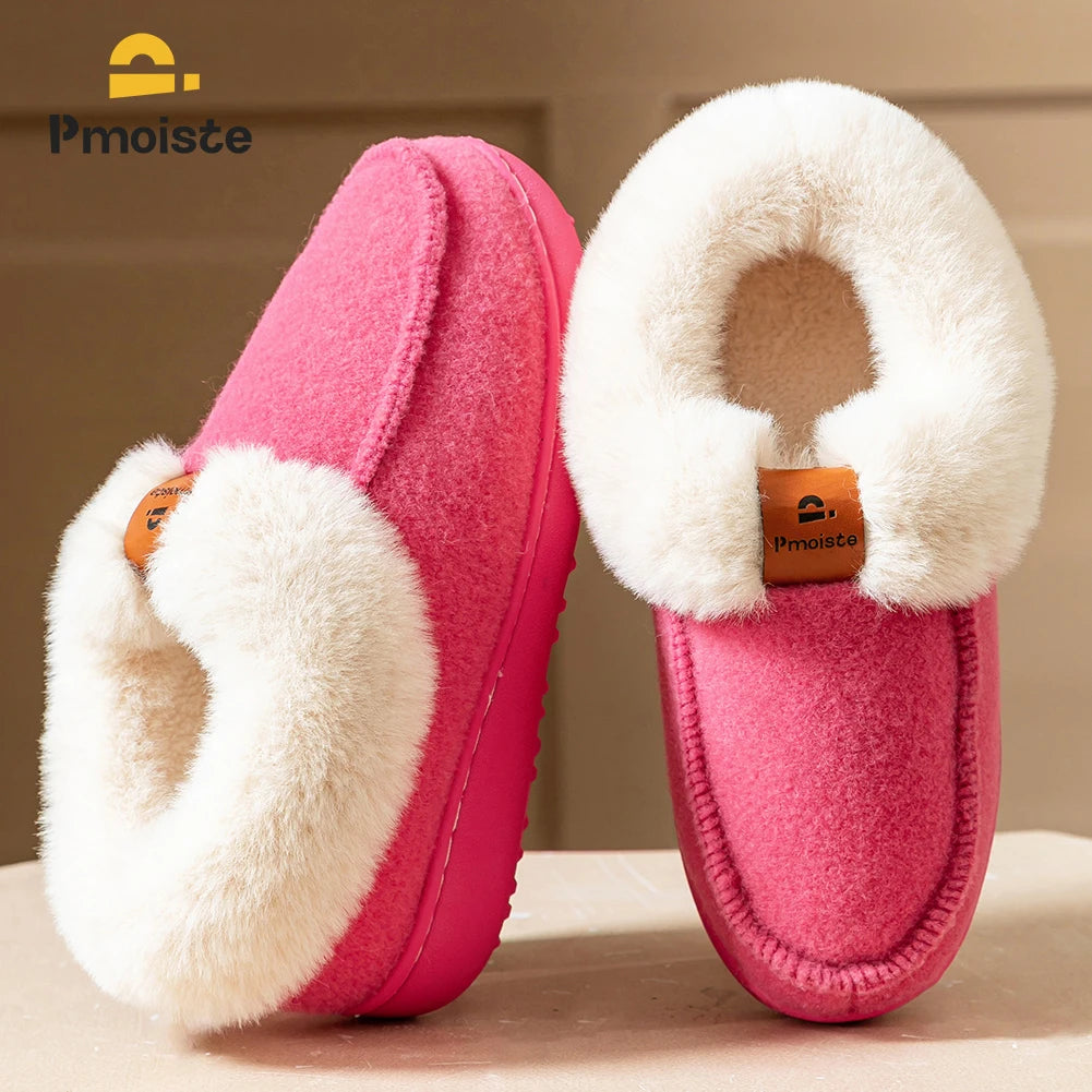 Women Cozy Memory Foam Wedge Bedroom Slippers - Jeglowstore