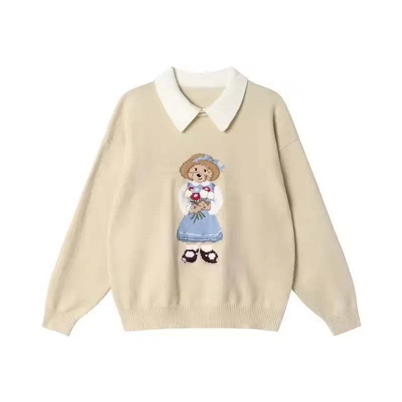 Women’s Luxury Bear Knit Sweater - Jeglowstore