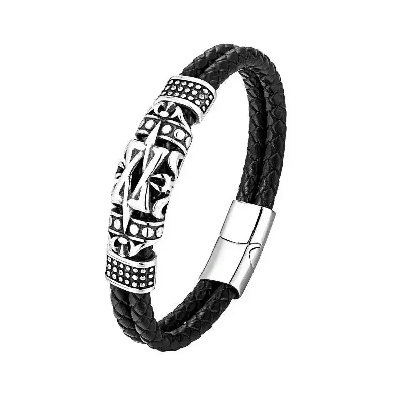 Men’s Handmade Leather Infinity Bracelet - Jeglowstore