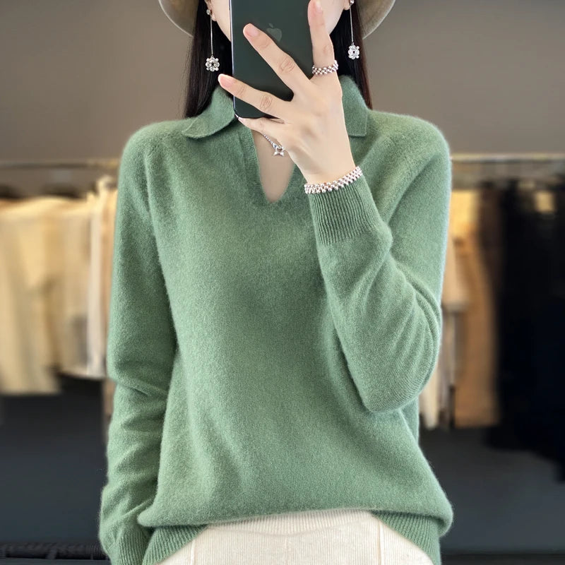 Women’s Loose Fit Wool T shirt - Jeglowstore