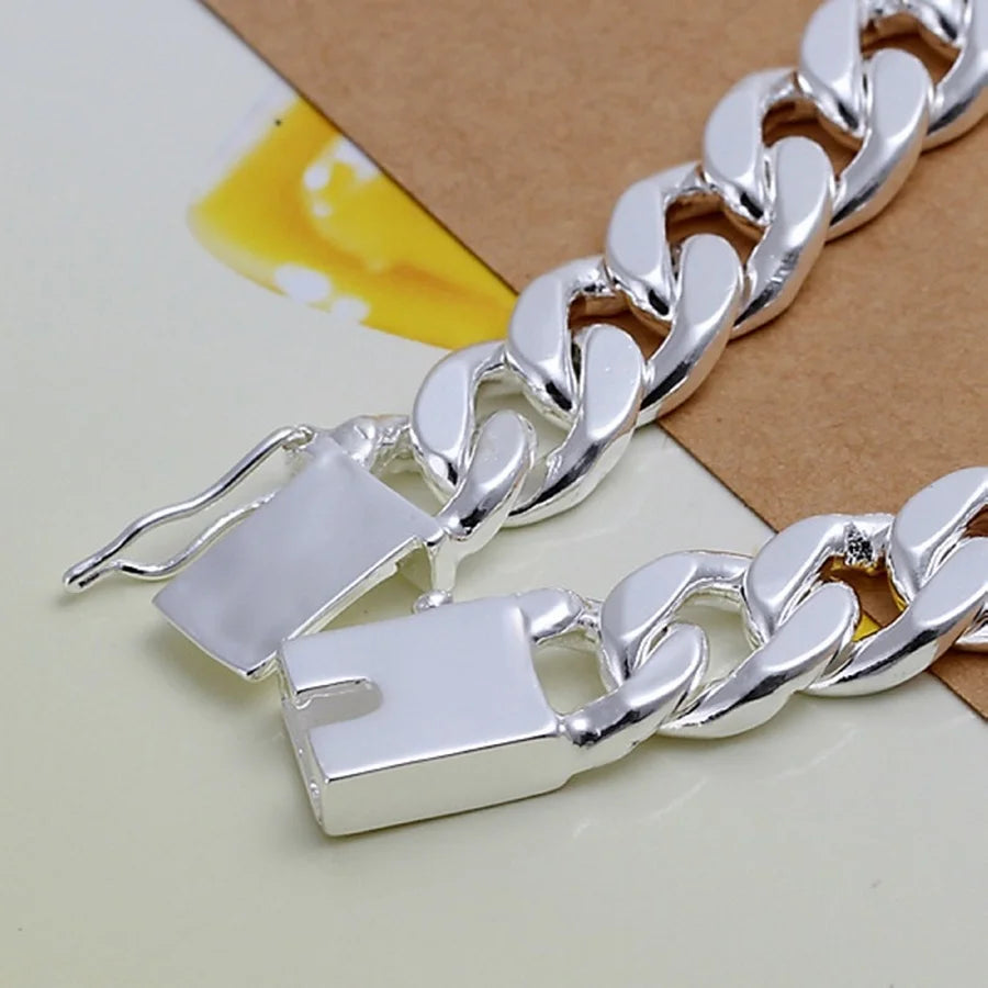 Sterling Silver Geometric Bracelet - Jeglowstore