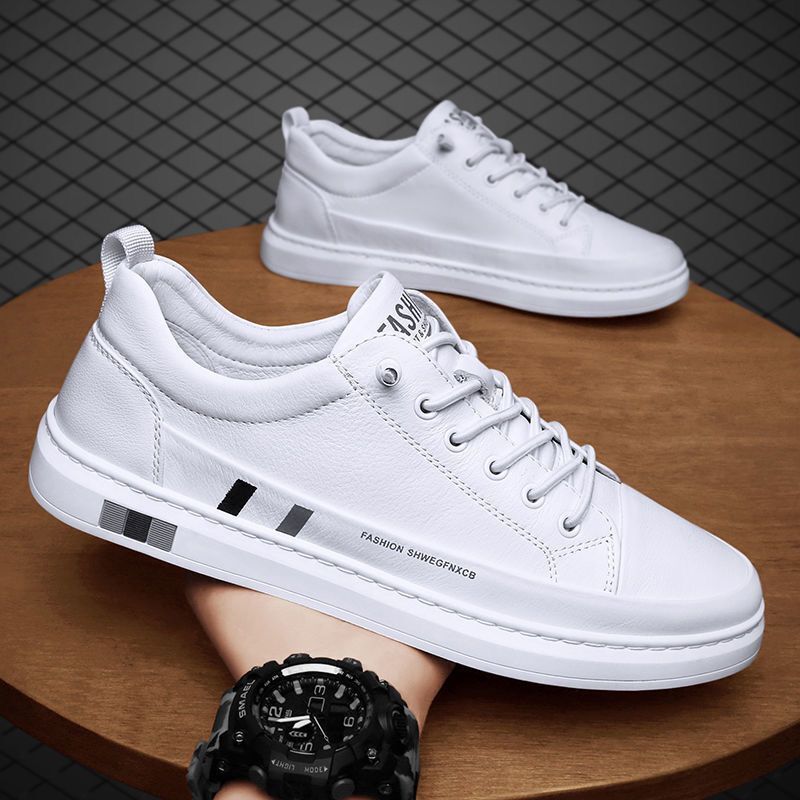 Men's shoes New style ice silk shoes Fashion breathable crocodile pattern small white casual shoes men shoes sneakers