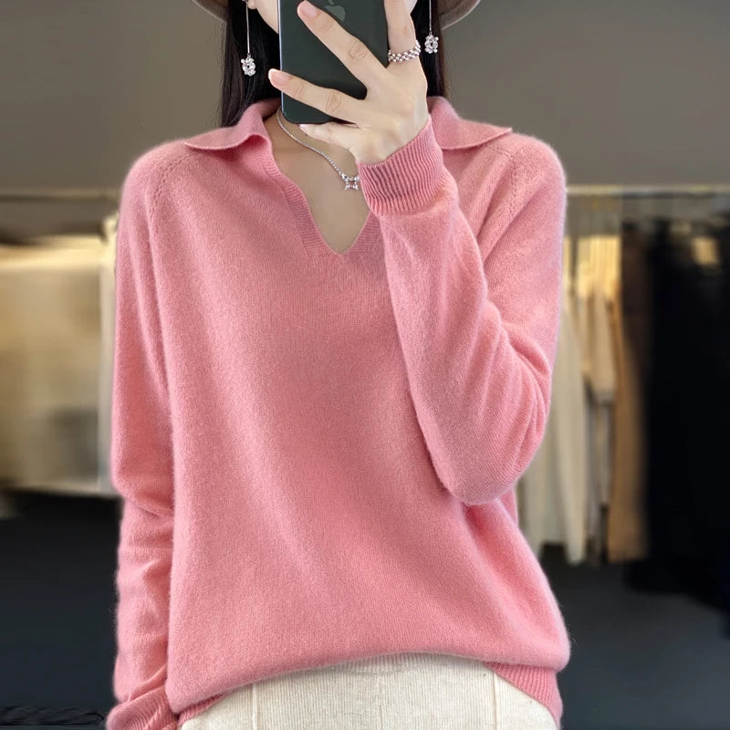 Women’s Loose Fit Wool T shirt - Jeglowstore