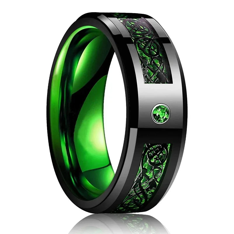 Purple Titanium Steel Promise Ring - Jeglowstore
