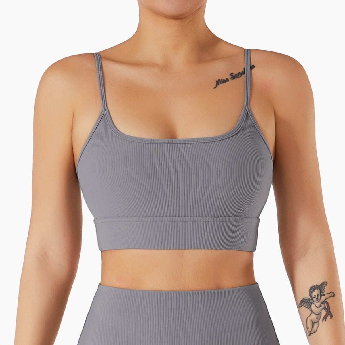 Seamless Women Yoga Set Workout Sportswear Gym Clothing Ribbed Fitness Long Sleeve Crop Top High Waist Leggings Sports Suits