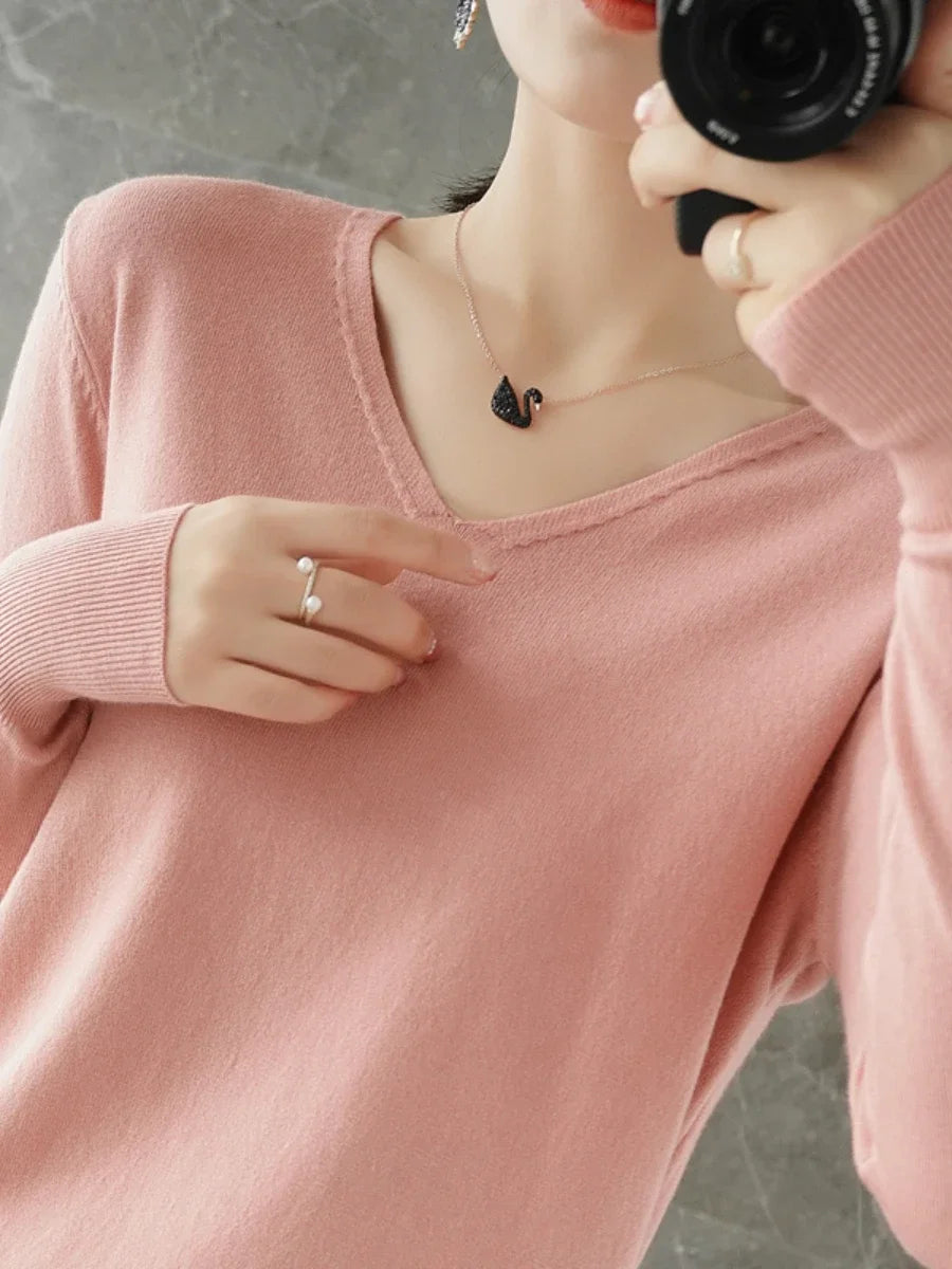 Women’s Cashmere-Style Knit T shirt - Jeglowstore