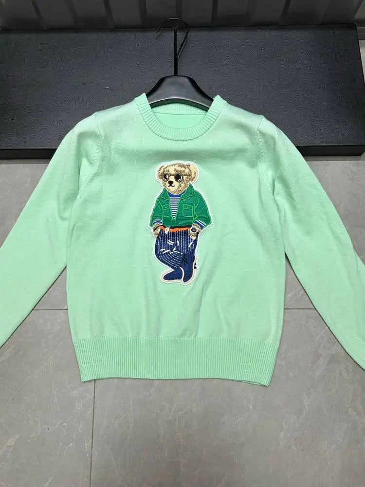 Women’s Luxury Bear Knit Sweater - Jeglowstore