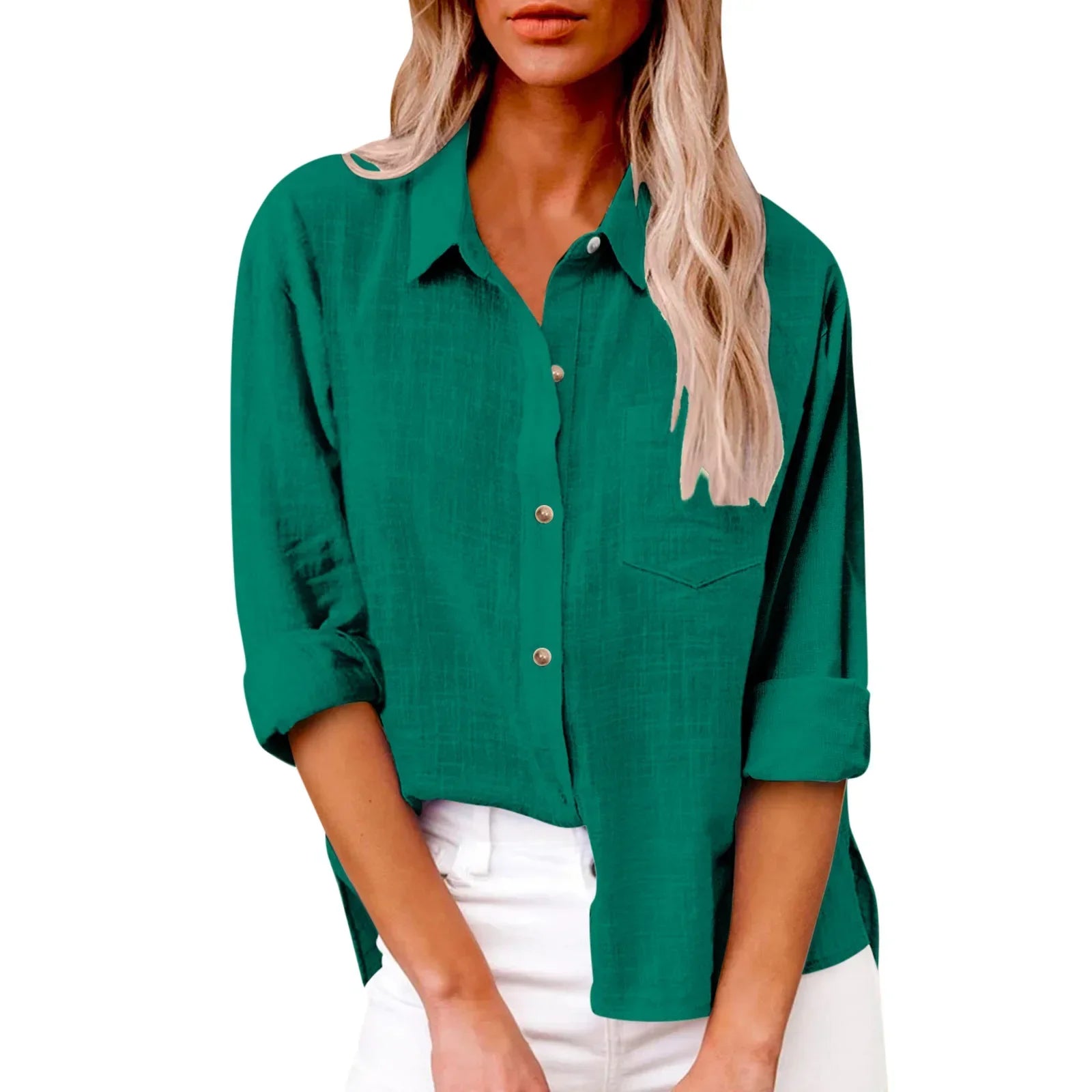 Women’s Solid Casual Long Sleeve - Jeglowstore