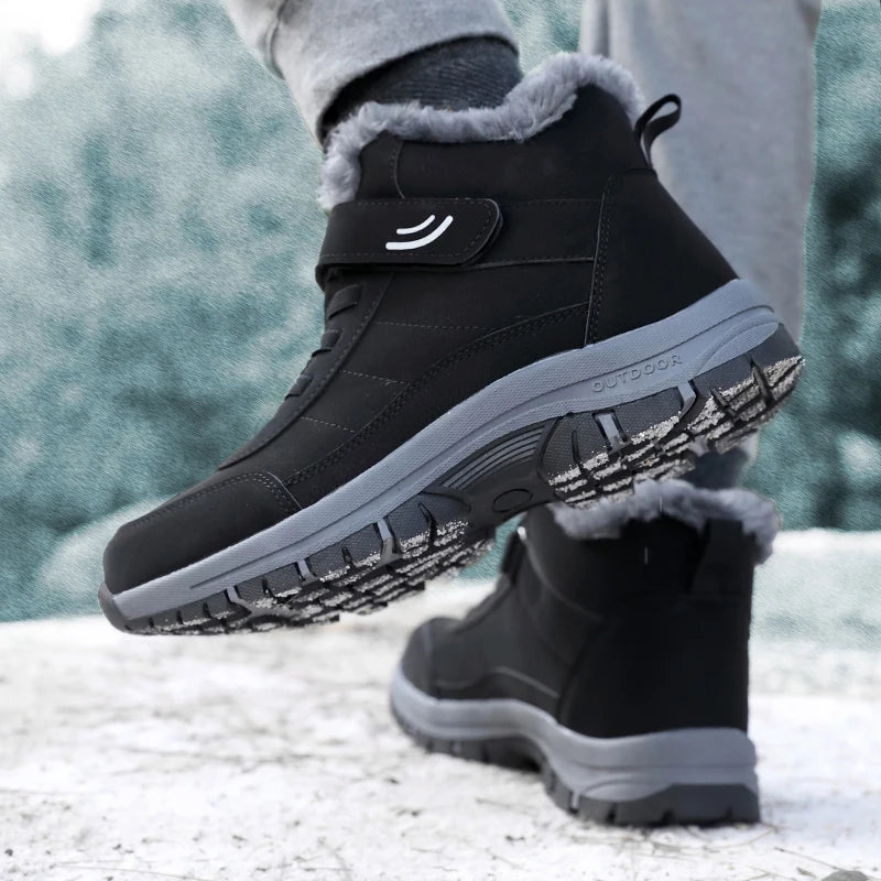 Men’s Fur-Lined Winter Snow Shoes - Jeglowstore