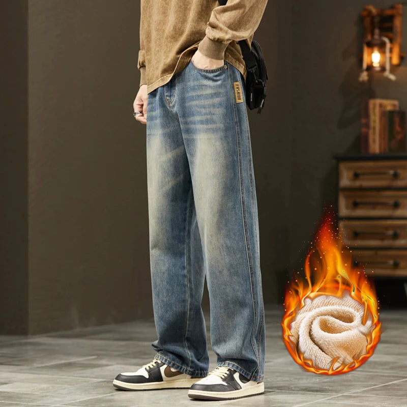 Korean Velvet Wide Leg Pants - Jeglowstore