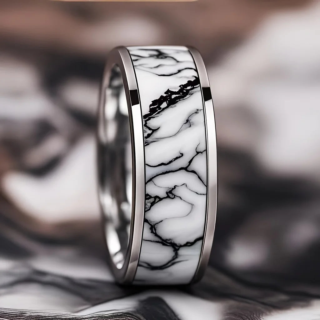 Turquoise Stainless Steel Rings - Jeglowstore
