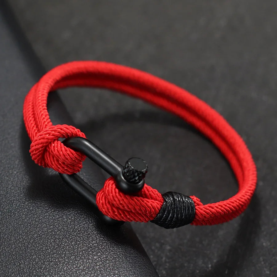 Men’s Braided Cord Outdoor Bracelet - Jeglowstore