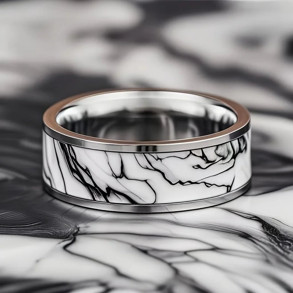 Turquoise Stainless Steel Rings - Jeglowstore