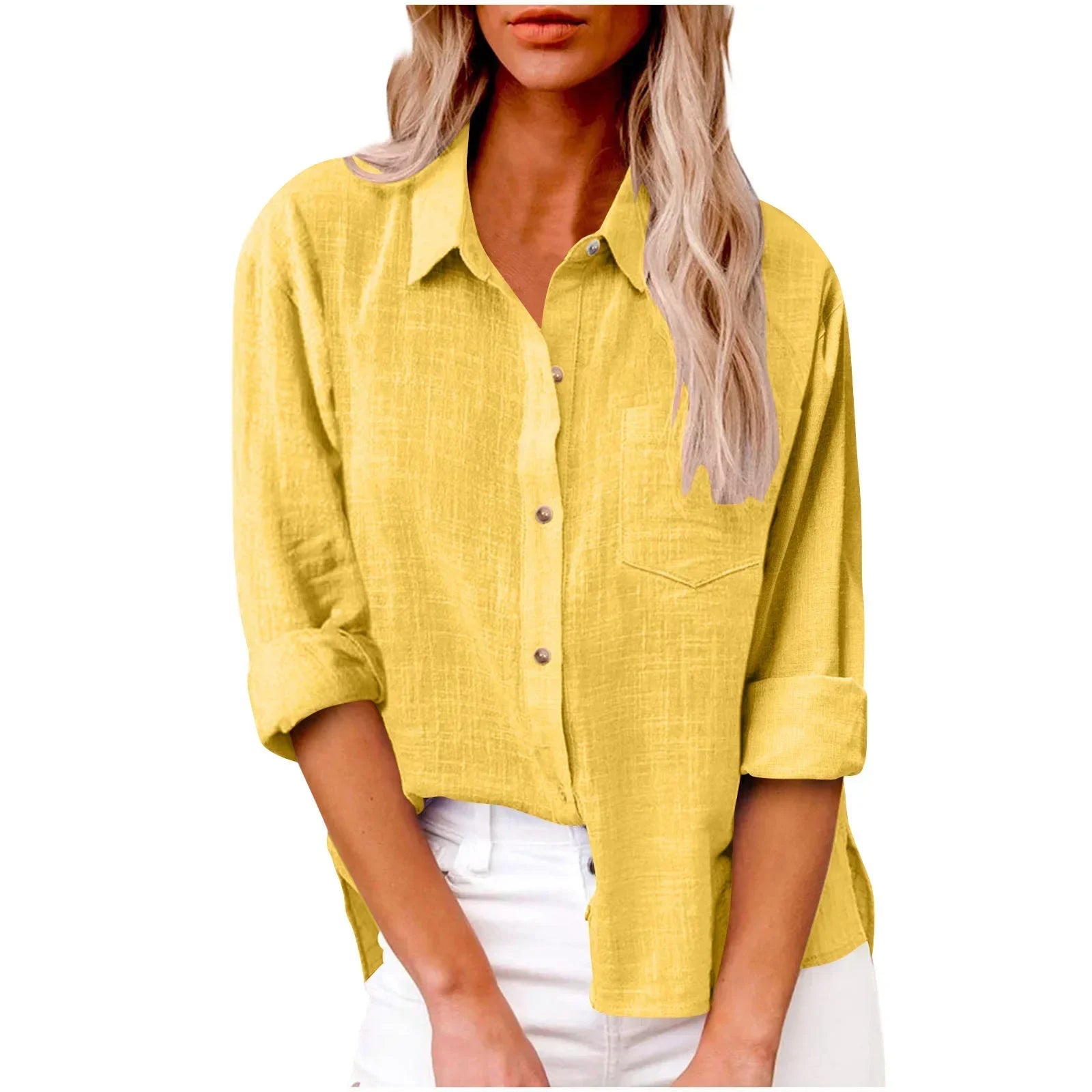 Women’s Solid Casual Long Sleeve - Jeglowstore