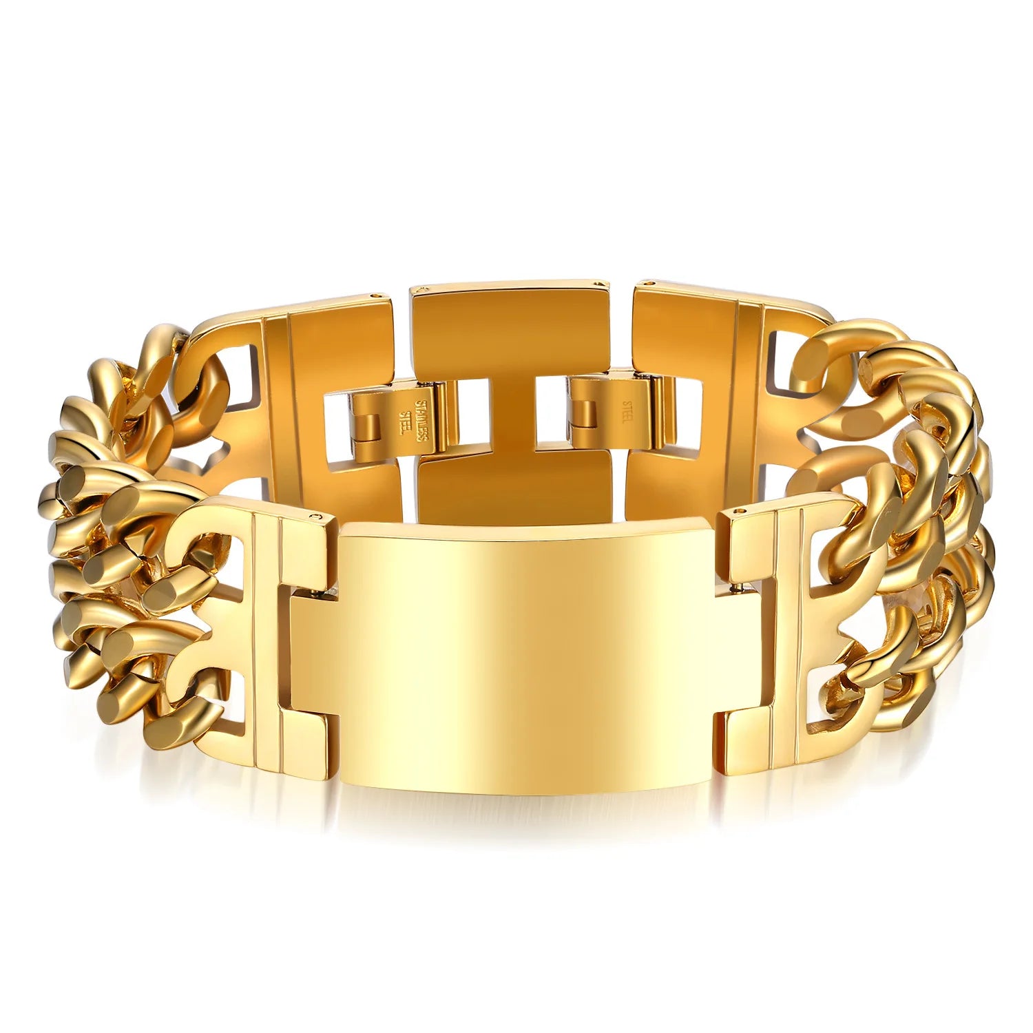 Punk Stainless Steel Cross Bracelet - Jeglowstore