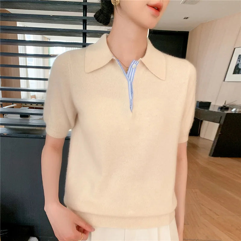 Women’s Autumn Winter Knit T shirt - Jeglowstore