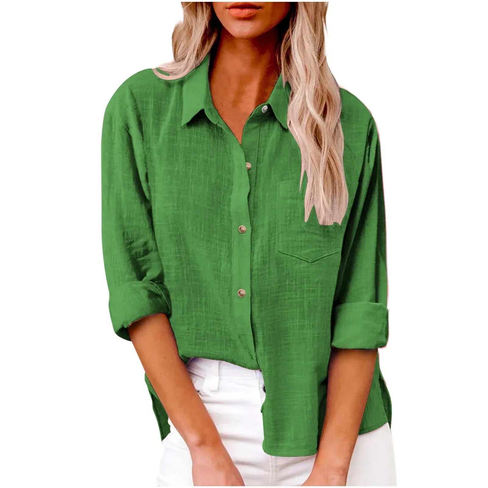 Women’s Solid Casual Long Sleeve - Jeglowstore