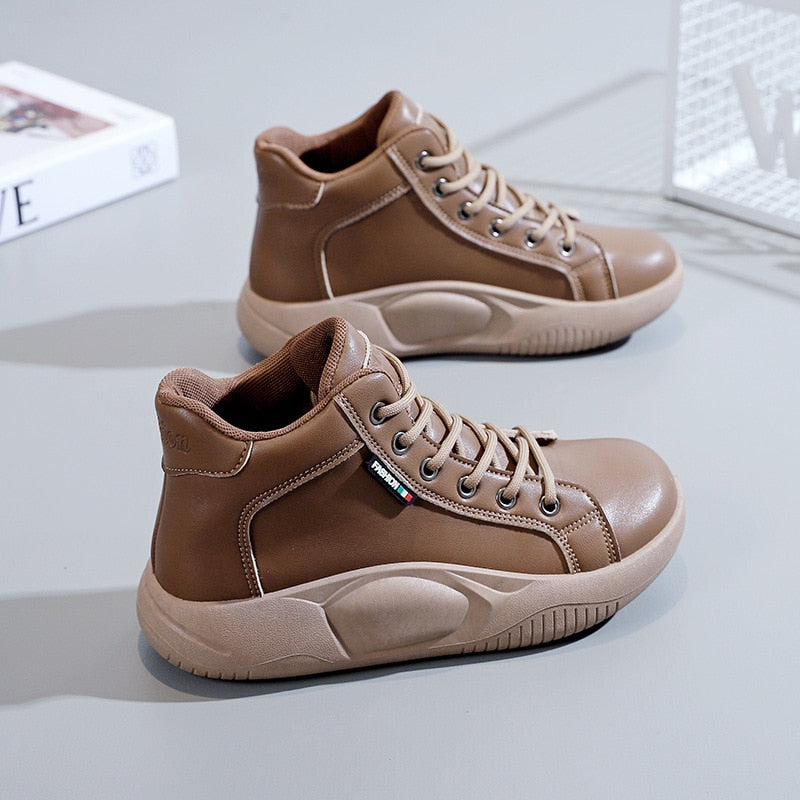 Women Sneakers 2023 Platform Casual Loafers Solid Color Women Flats Shoes Oxford Sports Vulcanized Shoes Autumn Zapatillas Mujer