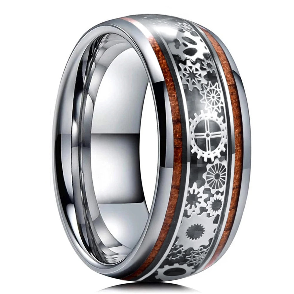 Purple Titanium Steel Promise Ring - Jeglowstore