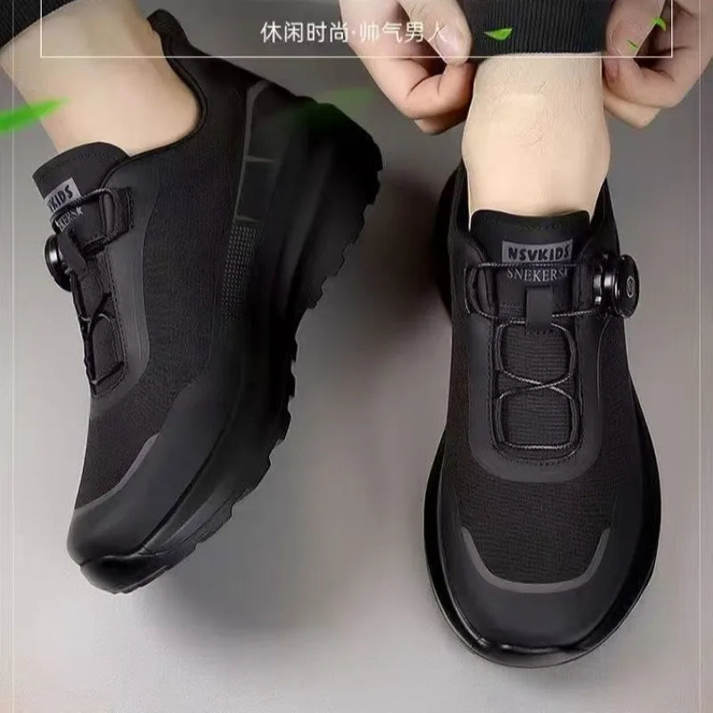 Men’s Rotating-Button Casual Sneakers - Jeglowstore
