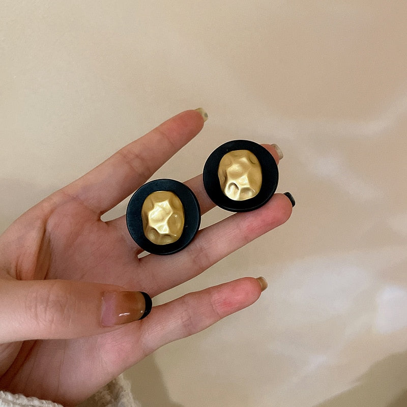 Small Stud Earring For Woman Golden Crystal Shinning Luxury Girl Jewelry Christmas Gift Wedding Accessories Trendy Ear Rings