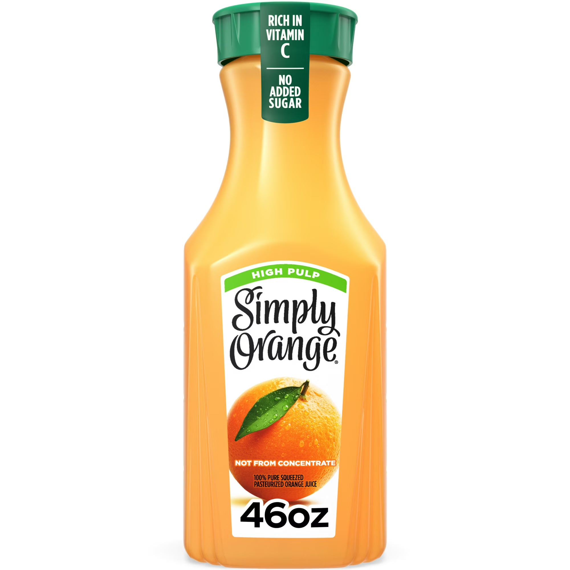 Simply Orange High Pulp Orange Juice, 46 fl oz Bottle