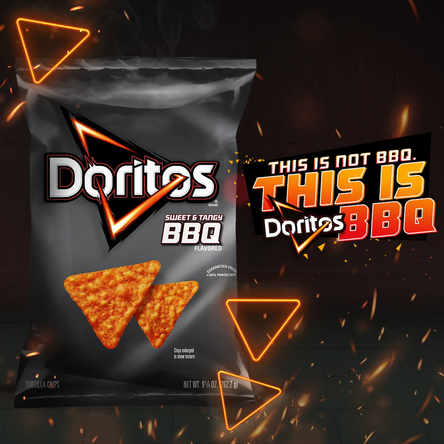 Doritos Sweet & Tangy BBQ Flavored Tortilla Chips, 9.25 oz Bag