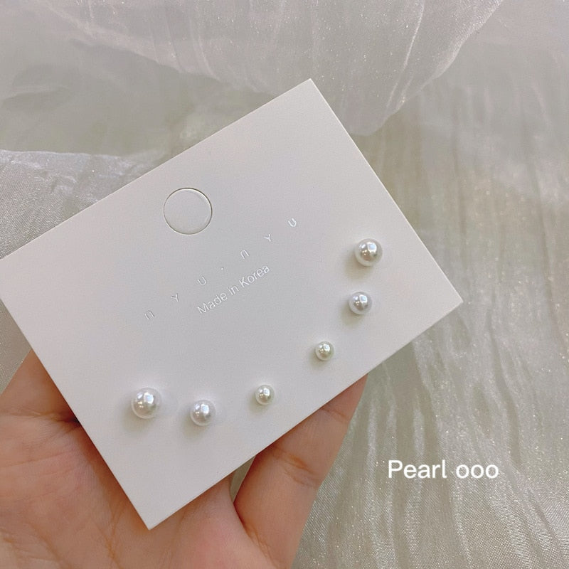 Korean style candy colors C-shaped earrings