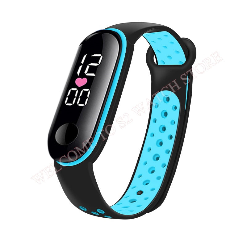 Candy Color Silicone Strap Watch LED Digital Watch Bracelet