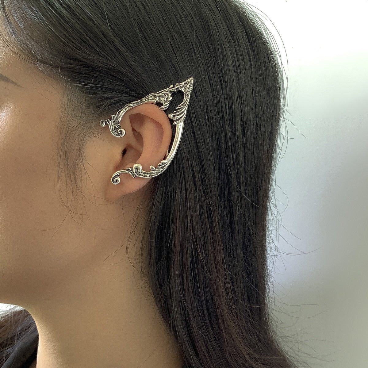 Punk Fairy Ear Cuff Earring Dark Elf Ear Clip No Piercing Earrings