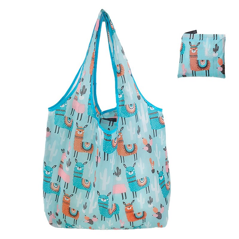 1 Piece Foldable Reusable Eco-friendly Waterproof Tote Bag