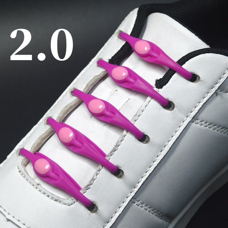 16pcs Silicone Shoelaces Round Elastic Shoe Laces - Jeglowstore
